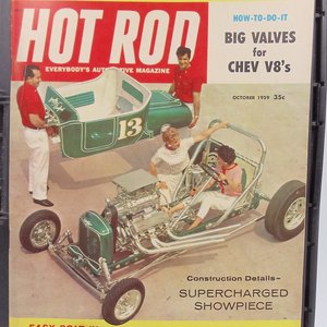 HOT ROD October 1959 35 Cents 122 Pages, Great Father's Day Gift