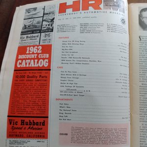 HOT ROD November 1962 Magazine, Great Father's Day Gift! Original price 50 cents!!!
