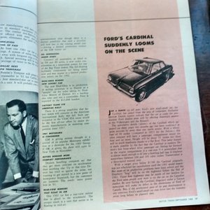 MOTOR TREND September 1960 Magazine, Great Father's Day Gift!. Original price 35 cents!!!
