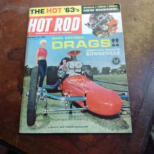 HOT ROD November 1962 Magazine, Great Father's Day Gift! Original price 50 cents!!!