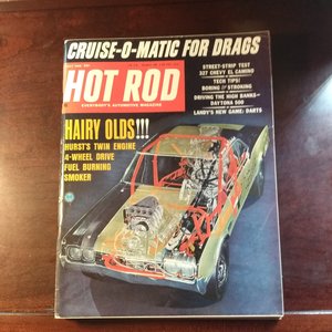 HOT ROD May 1966 Vintage Magazine, Great Father's Day Gift. Original price 50 cents!!!