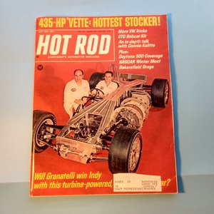 HOT ROD May 1967 Vintage Magazine, Great gift for Dad and Grampa. Original price 50 cents!!!