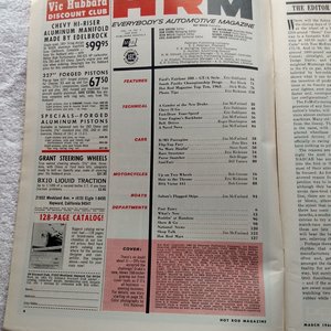 HOT ROD March 1966 Vintage Magazine, Great Father's Day Gift!