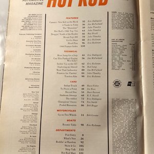 HOT ROD January 1967 Vintage Magazine, Great Father's Day Gift!. Original price 50 cents!!!