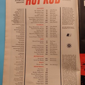 HOT ROD August 1969 Vintage Magazine, Great Father's Day Gift, Guy Gift, Original price 50 cents!!!