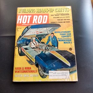 HOT ROD April 1970 Vintage Magazine, Great Father's Day Gift,Guy Gift, Original price 75 cents!!!