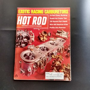 HOT ROD June 1970 Vintage Magazine, Great gift for Dad and Grampa. Original price 75 cents!!!