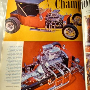 HOT ROD January 1967 Vintage Magazine, Great Father's Day Gift!. Original price 50 cents!!!