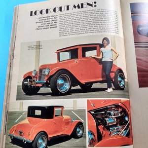 HOT ROD Magazine July 1968 Vintage Magazine, Great gift for Dad and Grampa. Original price 50 cents!!!