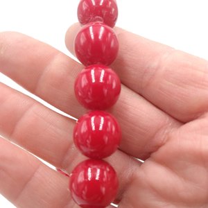 Sexy Vintage Candy Apple Red Gumball Size Beaded Choker Necklace