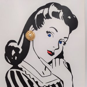 Signed Hobè Gold Tone and Faux Pearl Clip On earrings