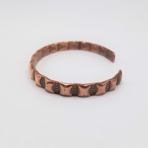 Solid Copper Open Cuff Southwestern Vintage Bracelet, Western Jewelry, Natural