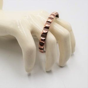 Solid Copper Open Cuff Southwestern Vintage Bracelet, Western Jewelry, Natural