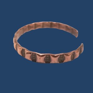 Solid Copper Open Cuff Southwestern Vintage Bracelet, Western Jewelry, Natural