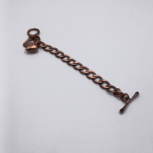 Juicy Couture Copper and Rhinestones Curb Chain Bracelet