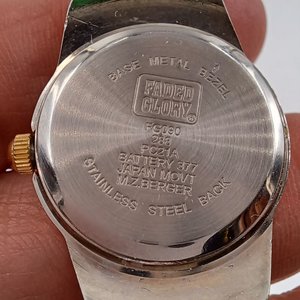 Faded Glory, Two Toned Metal Link Quartz Ladies Wrist Watch, New Battery Runs