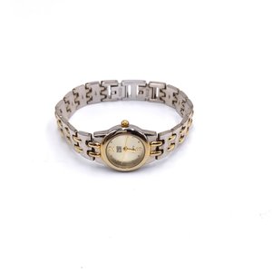 Faded Glory, Two Toned Metal Link Quartz Ladies Wrist Watch, New Battery Runs