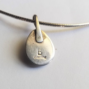 Garrison Boyd Sterling Silver Bear Claw Pendant and Snake Chain Necklace