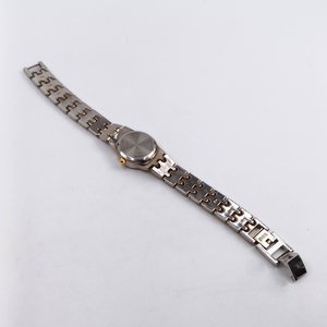 Faded Glory, Two Toned Metal Link Quartz Ladies Wrist Watch, New Battery Runs