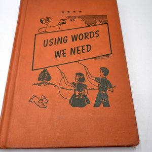 Vintage (1931 and 1950) School Age Hardcover Learning Books, Spelling, Vocabulary