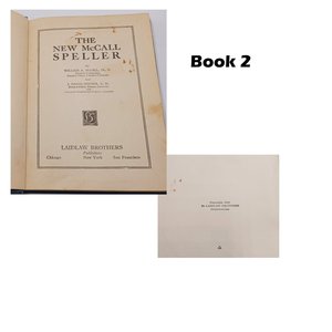 Vintage (1931 and 1950) School Age Hardcover Learning Books, Spelling, Vocabulary