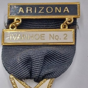 2 Masonic Knights Templar Membership Medals Pair, Missouri and Arizona