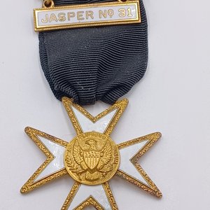 2 Masonic Knights Templar Membership Medals Pair, Missouri and Arizona