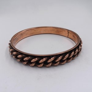 Vintage Copper Bangles Collection of 5 Bracelets, Earthy Southwestern Bangles