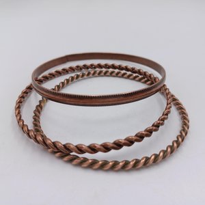 Vintage Copper Bangles Collection of 5 Bracelets, Earthy Southwestern Bangles