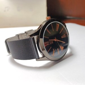 NY & Co Black with Rose Gold Details Quartz Fashion Wrist watch-New Battery