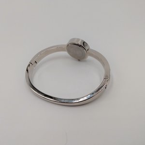 Silver Tone Rhinestone Ladies Bracelet Quartz Watch