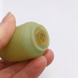 Vintage 1950's Carvanite Art Deco Green Celluloid Salt and Pepper Shakers, Collectible