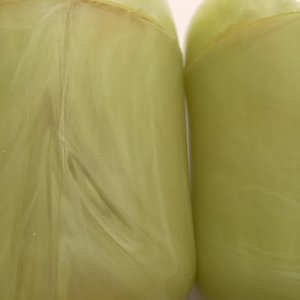 Vintage 1950's Carvanite Art Deco Green Celluloid Salt and Pepper Shakers, Collectible