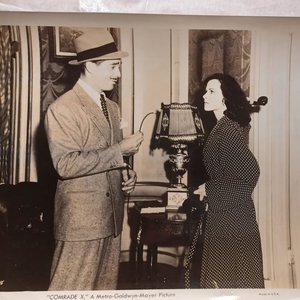 Vintage 1940  Clark Gable in "Comrade X" 8 x 10 Black and White Original Studio Photographs- -6 Total