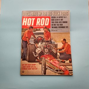 HOT ROD August 1969 Vintage Magazine, Great Father's Day Gift, Guy Gift, Original price 50 cents!!!