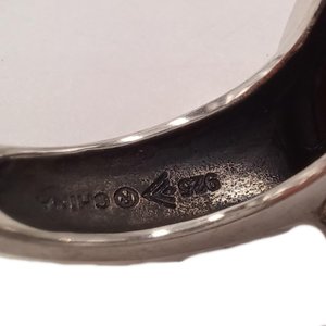 Vintage Silpada "Live Your Life" 925 Sterling Silver and Wood Ring, Size 8