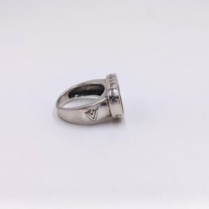 Vintage Silpada "Live Your Life" 925 Sterling Silver and Wood Ring, Size 8
