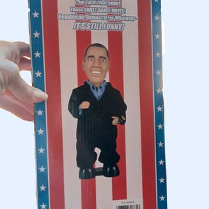 Vintage Senator Barack Obama Dancing Rockstar, Fun Singing Character Ex President Doll, New in Box