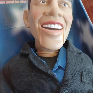 Vintage Senator Barack Obama Dancing Rockstar, Fun Singing Character Ex President Doll, New in Box