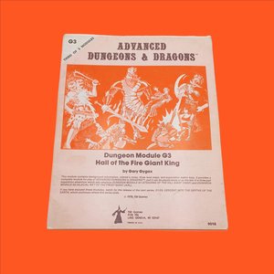 Advanced Dungeons and Dragons Module G3, 1978, Hall of the Fire Giant King