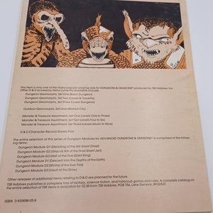 Advanced Dungeons and Dragons Module D1, 1978, Descent into the Depths of the Earth