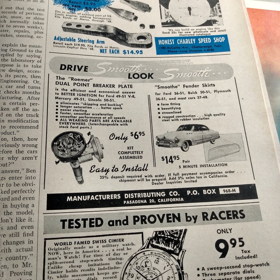 MOTOR TREND Magazine November 1951, Great Father's Day Gift!