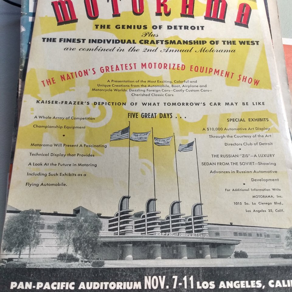 MOTOR TREND Magazine November 1951, Great Father's Day Gift!