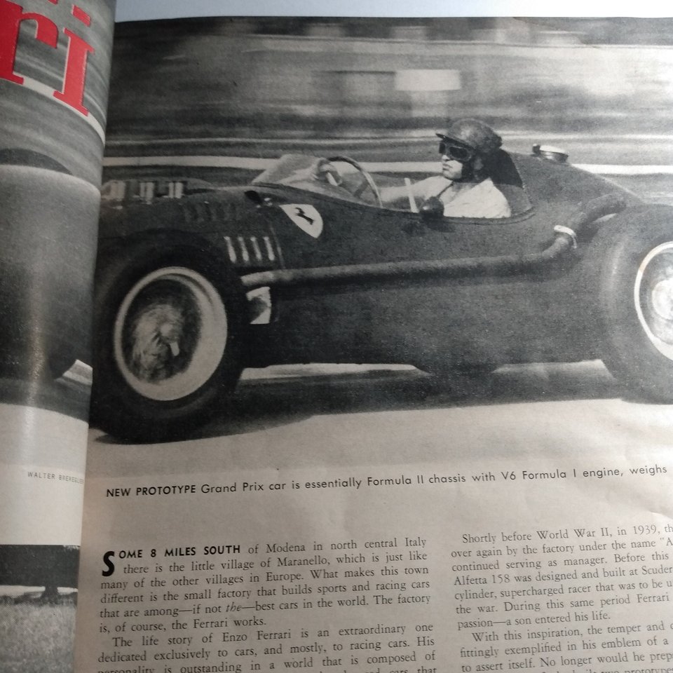 MOTOR TREND  February 1958 Magazine, Great Father's Day Gift!