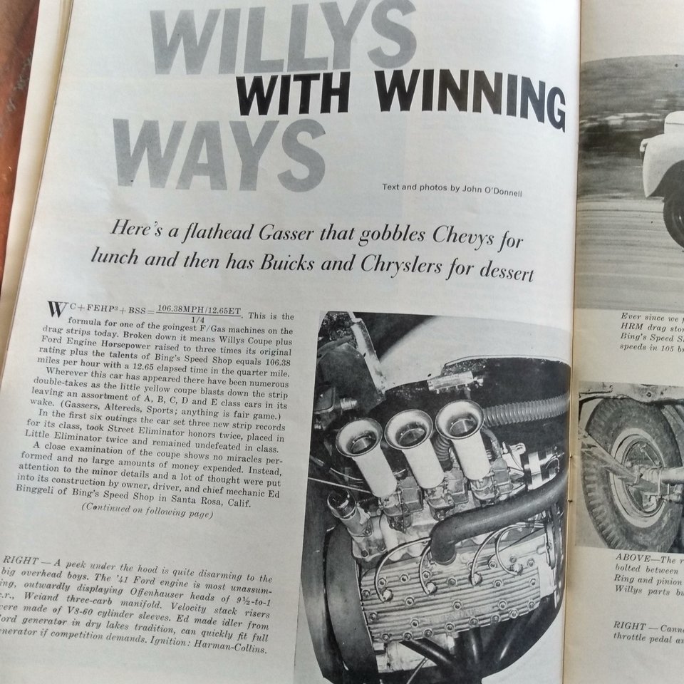 HOT ROD November 1962 Magazine, Great Father's Day Gift! Original price 50 cents!!!
