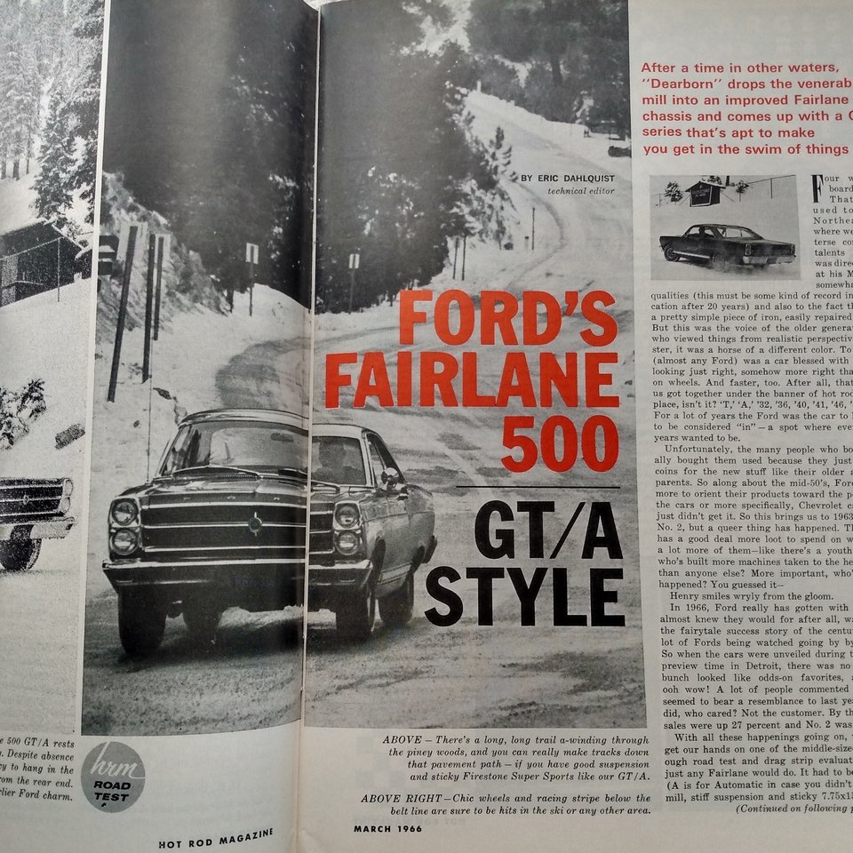 HOT ROD March 1966 Vintage Magazine, Great Father's Day Gift!