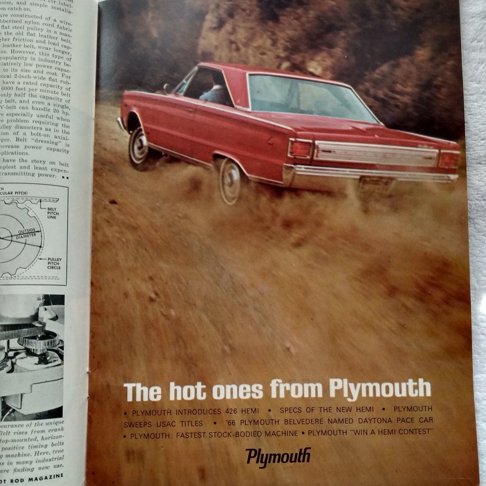 HOT ROD March 1966 Vintage Magazine, Great Father's Day Gift!