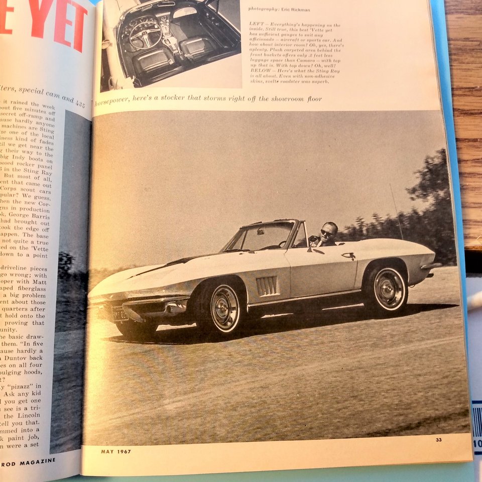 HOT ROD May 1967 Vintage Magazine, Great gift for Dad and Grampa. Original price 50 cents!!!
