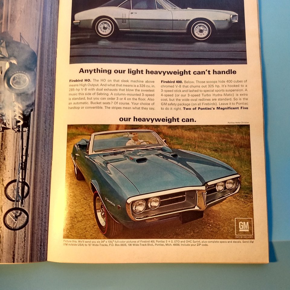 HOT ROD May 1967 Vintage Magazine, Great gift for Dad and Grampa. Original price 50 cents!!!