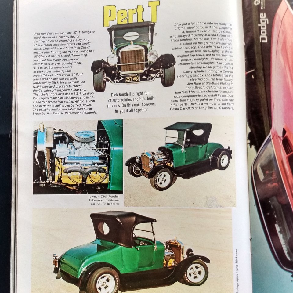 HOT ROD April 1970 Vintage Magazine, Great Father's Day Gift,Guy Gift, Original price 75 cents!!!